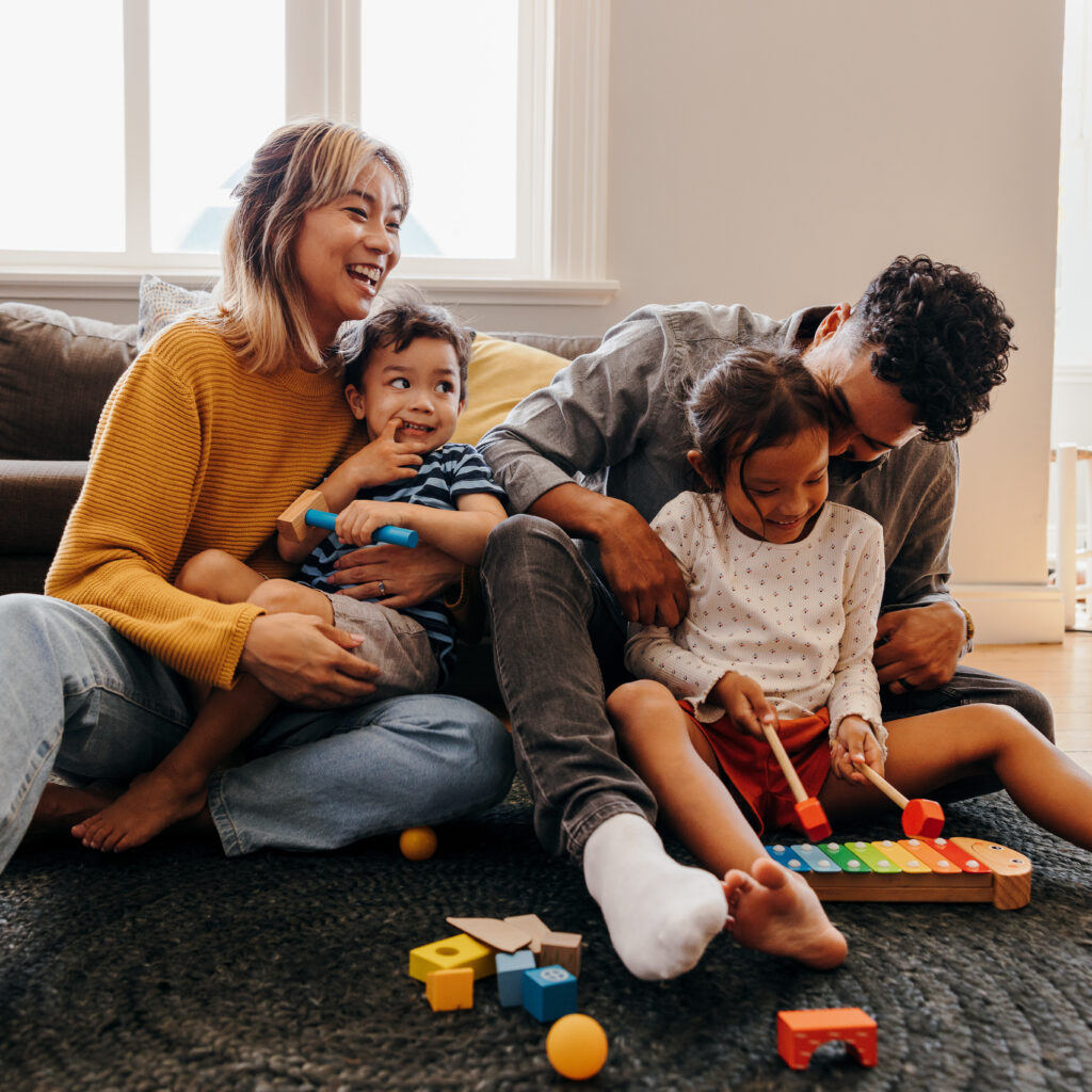 family at family therapy session at Emberhaven